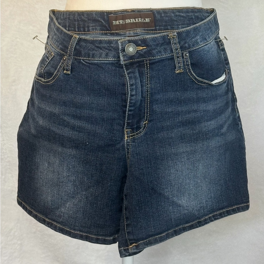 #1427 Bit & Bridle Blue Jean Shorts with Distressed Look Size 12